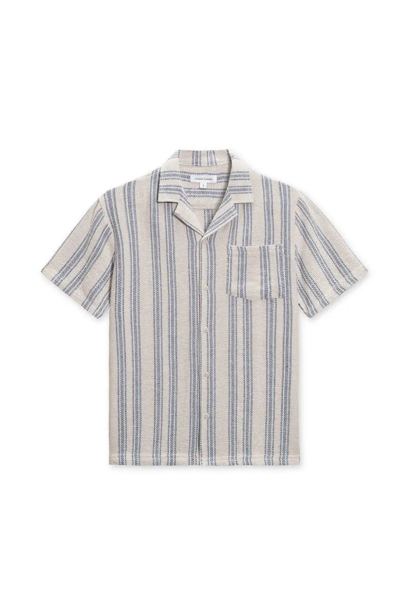 Basket Weave Camp Shirt – Retro Summer Menswear 1