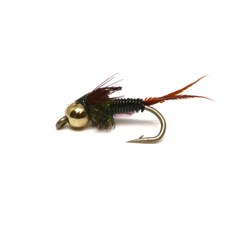 Bead-Head Copper John Nymph In Black 1