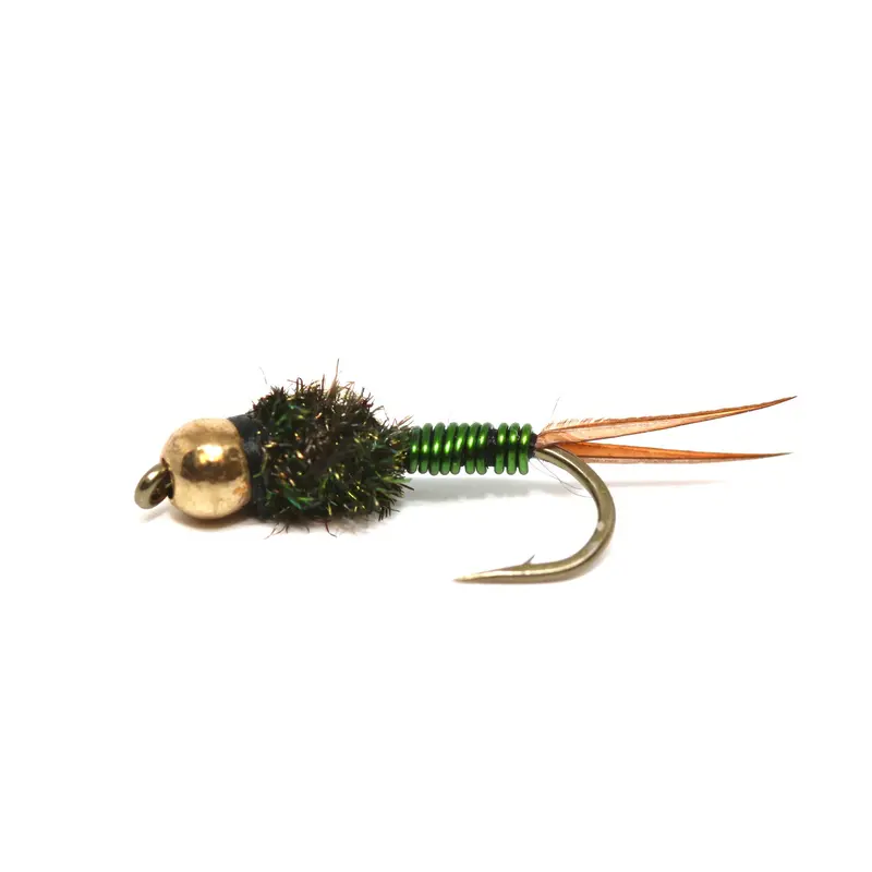 Bead-Head Copper John Nymph In Green 1