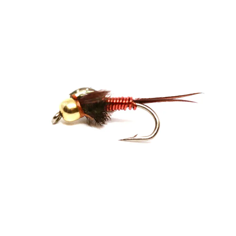 Bead-Head Copper John Nymph In Red 1
