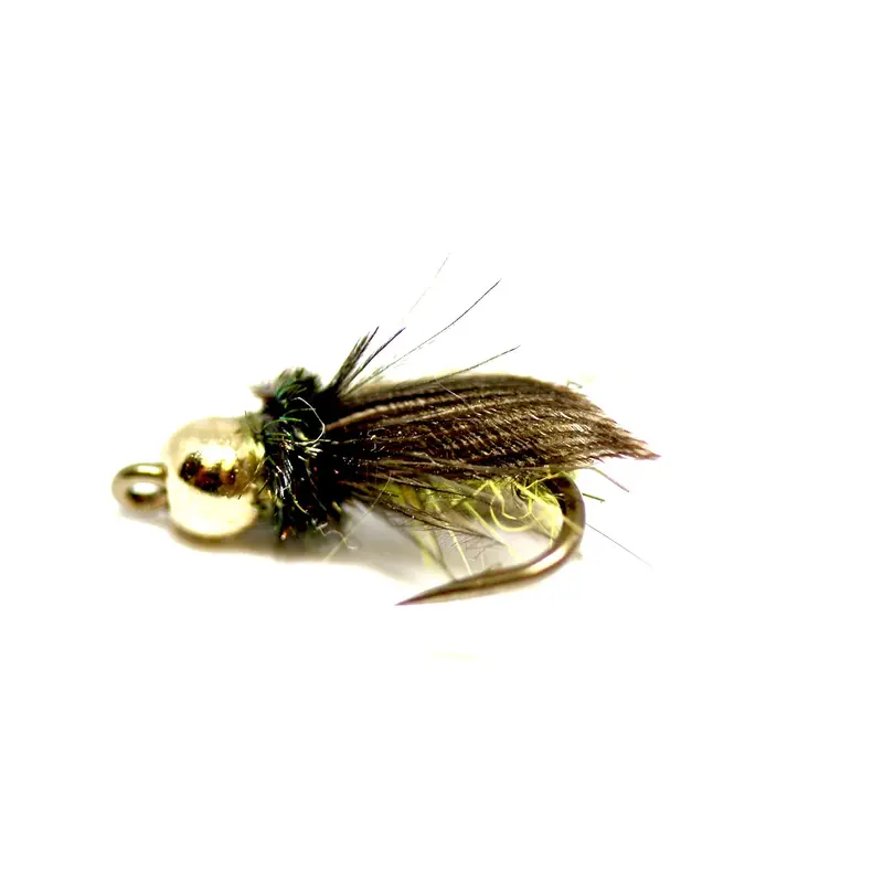 Bh Caddis Pupa – Olive Color, Realistic Underwater Larval Imitation 1