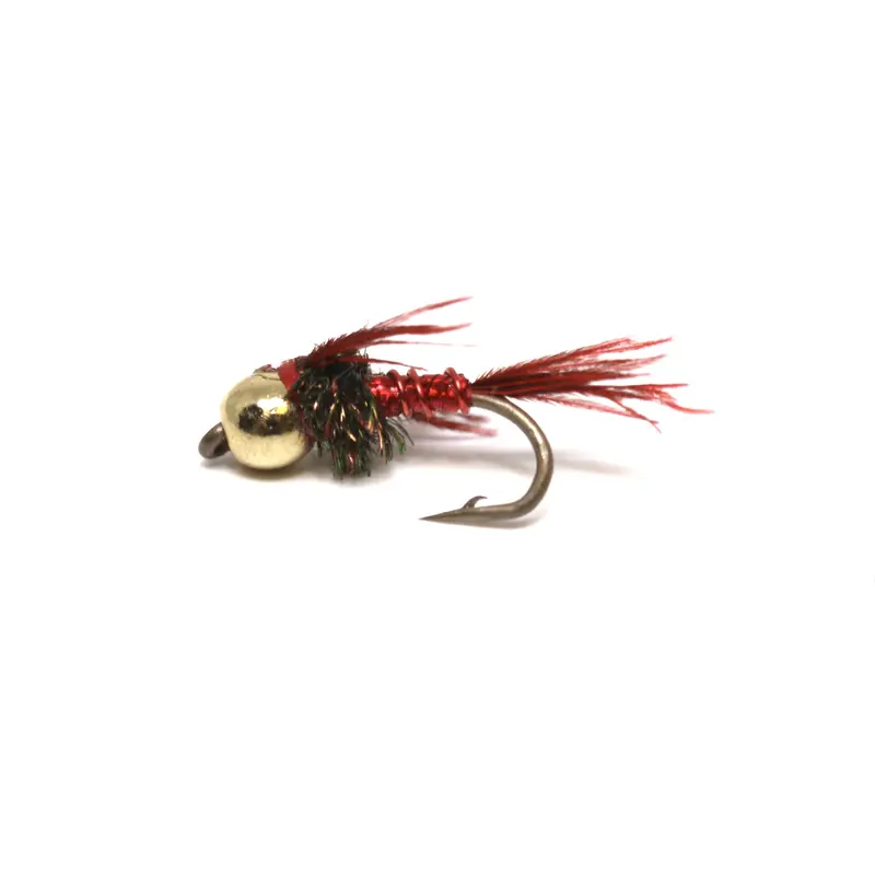 Bh Lightning Bug Nymph – Red Variant, Pre-Tied Trout Fly 1