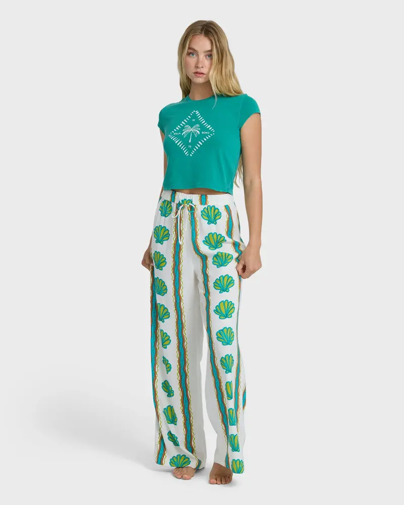 Billabong Coastal Crush High-Waisted Elastic Pants 1