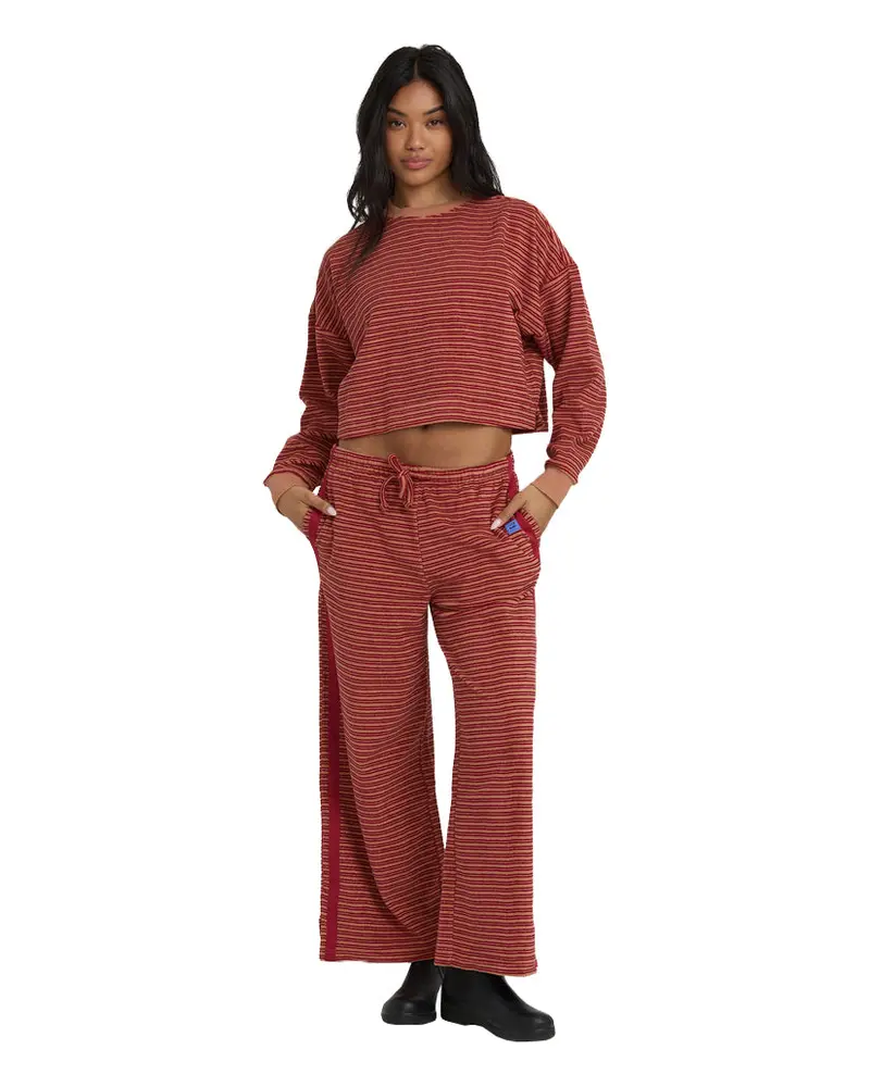 Billabong Date Palm Terry Pants – Cozy Loopback Cotton Loungewear 1