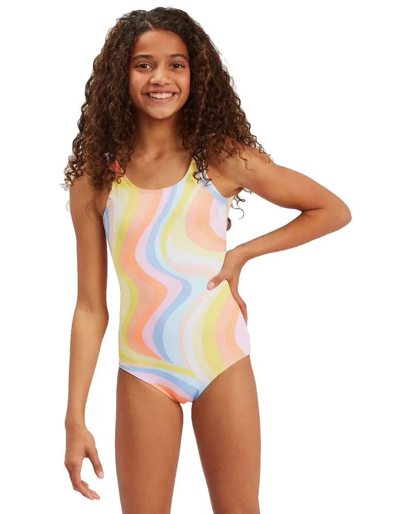Billabong Groovy Road One-Piece Swimsuit – Vibrant Multi-Print 1