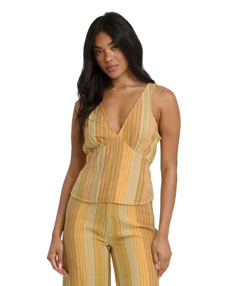 Billabong Hazy Daze Crop Top – Light Linen-Blend Summer Top 1