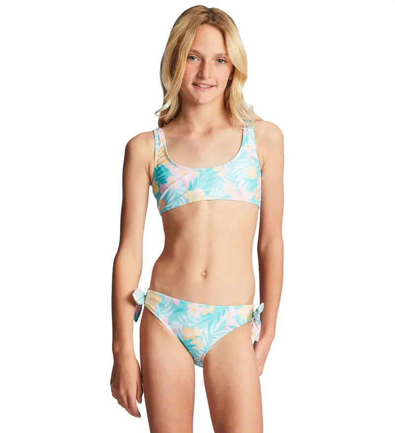 Billabong Mermaid Feels Scoop-Neck Tank And Matching Bottom Set 1