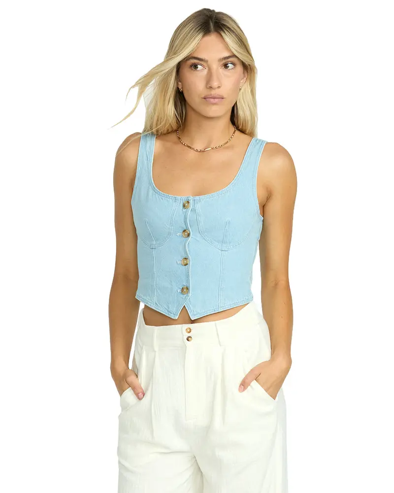 Billabong Sunwashed Woven Sleeveless Vest 1