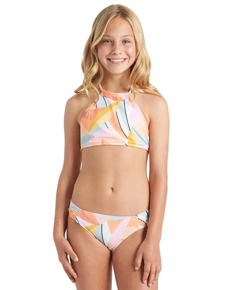 Billabong Warm Days High-Neck Swim Set For Girls 1