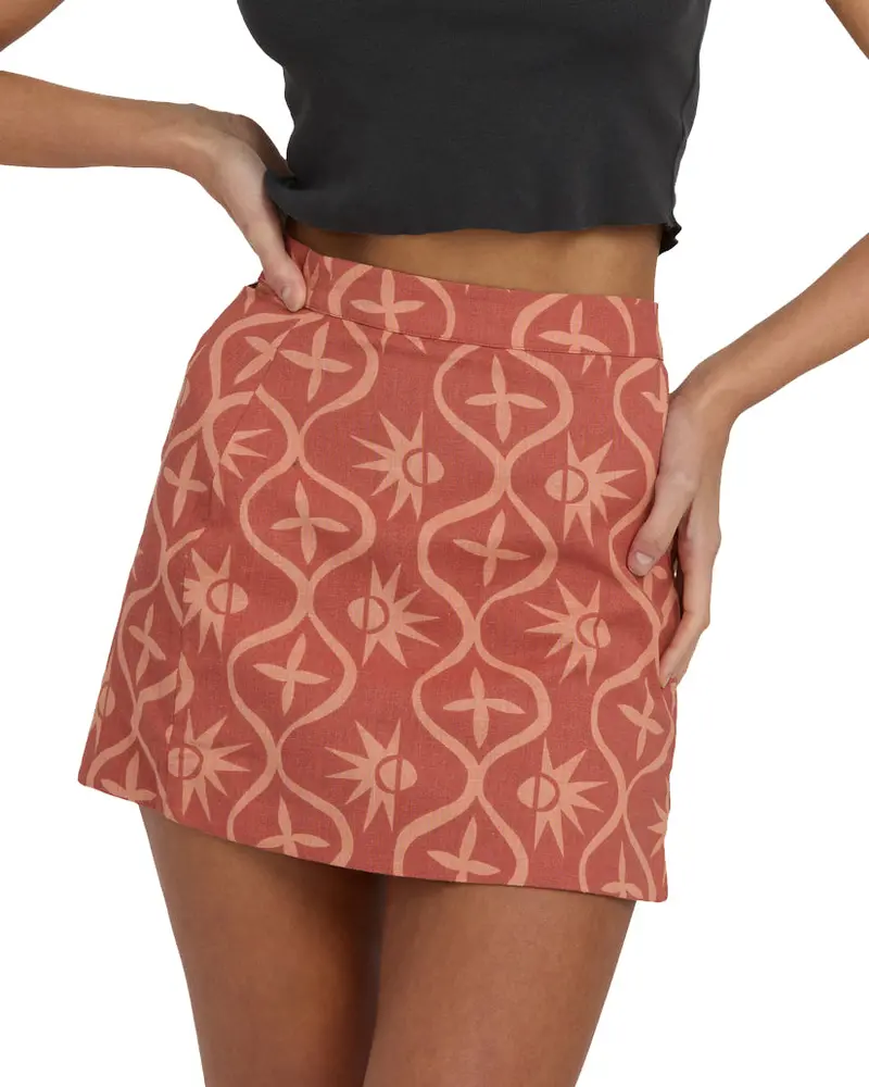 Billabong Wave-Washed Printed Skirt 1