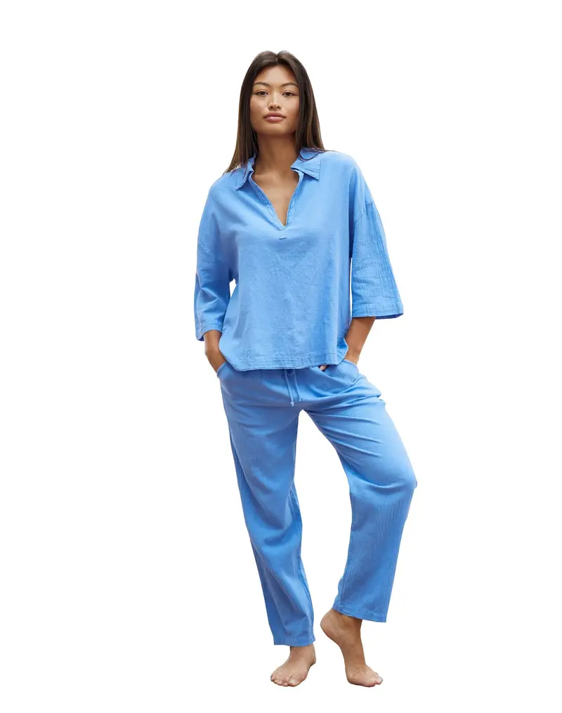 Blanco Oversized Three-Quarter Sleeve Top 1