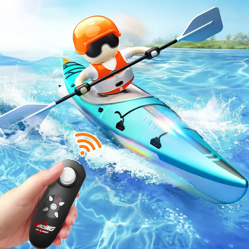 Blue Remote-Controlled Boat Toy For Kids 1