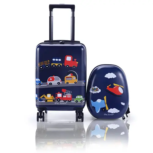 Blue Travel Luggage Set Designed For Kids’ On-The-Go Play 1