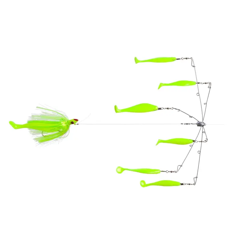 Blue Water Candy 6-Arm Umbrella Rig With 4Oz Parachute Weight 1
