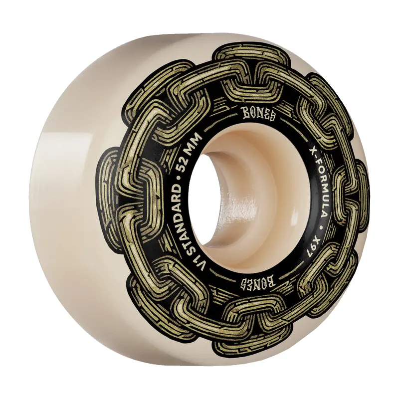 Bones X-Formula Gold Chain 97A High-Rebound Skateboard Wheels 1