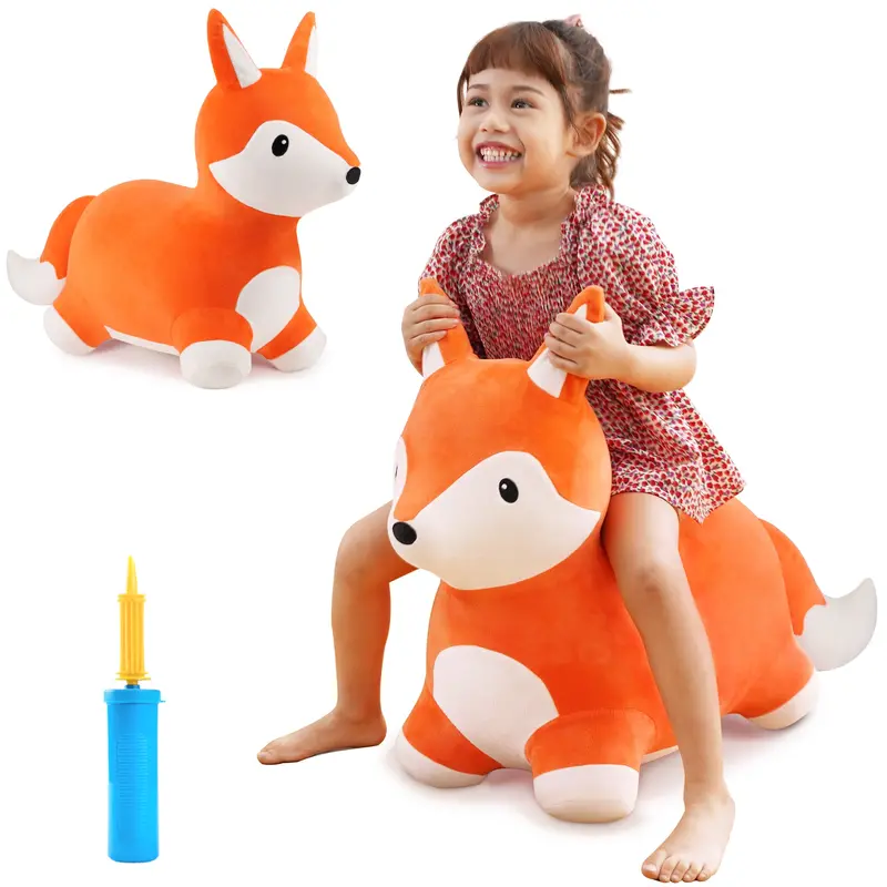 Bouncy Pals Orange Fox Hopping Ball 1