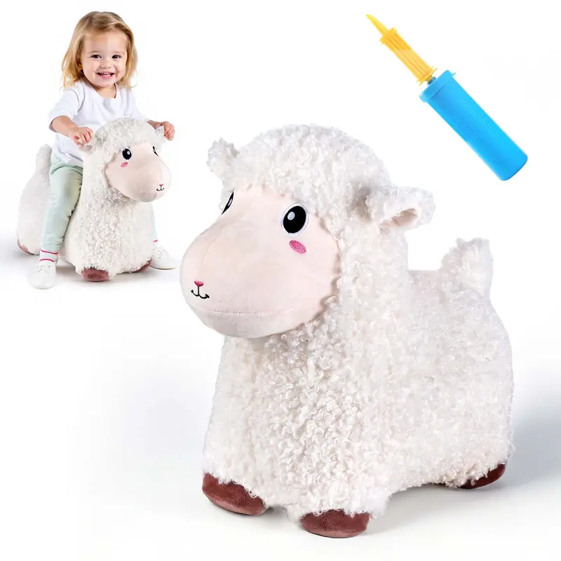 Bouncy Pals Sheep Hopping Horse – Spring-Action Toy 1