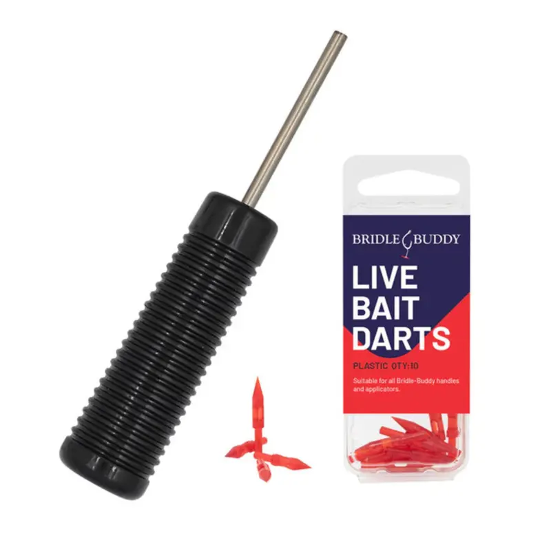 Bridle Buddy Rubber-Grip Dart Handle With 10 Plastic Darts 1