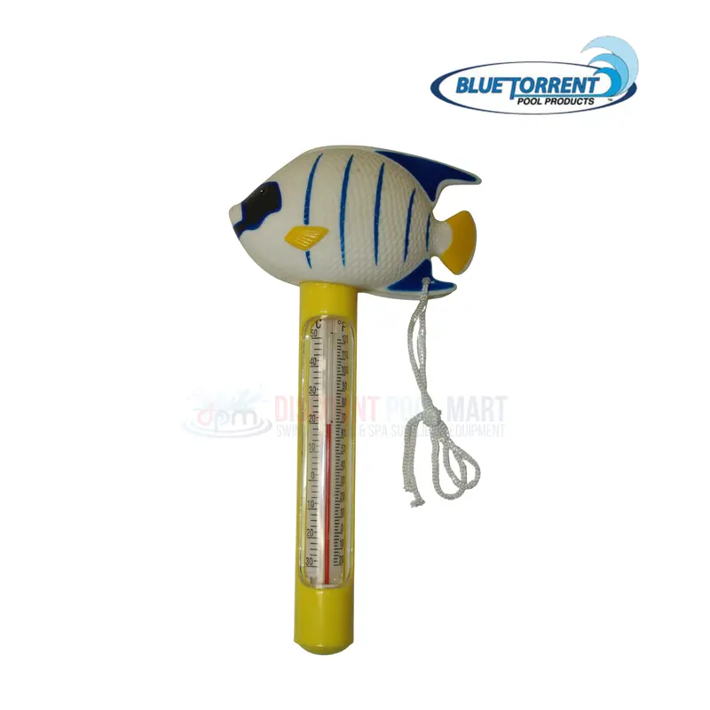 Bs19739 Blue Torrent Tropical Fish Floating Aquarium Thermometer 1