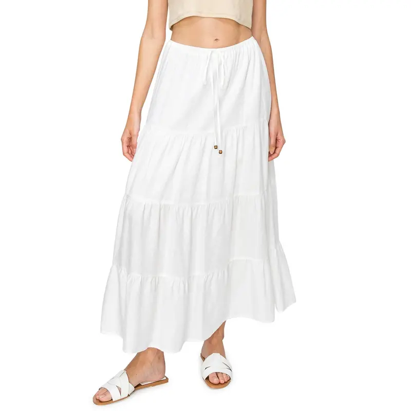 Cali 1850 Flowy Tiered Maxi Skirt 1