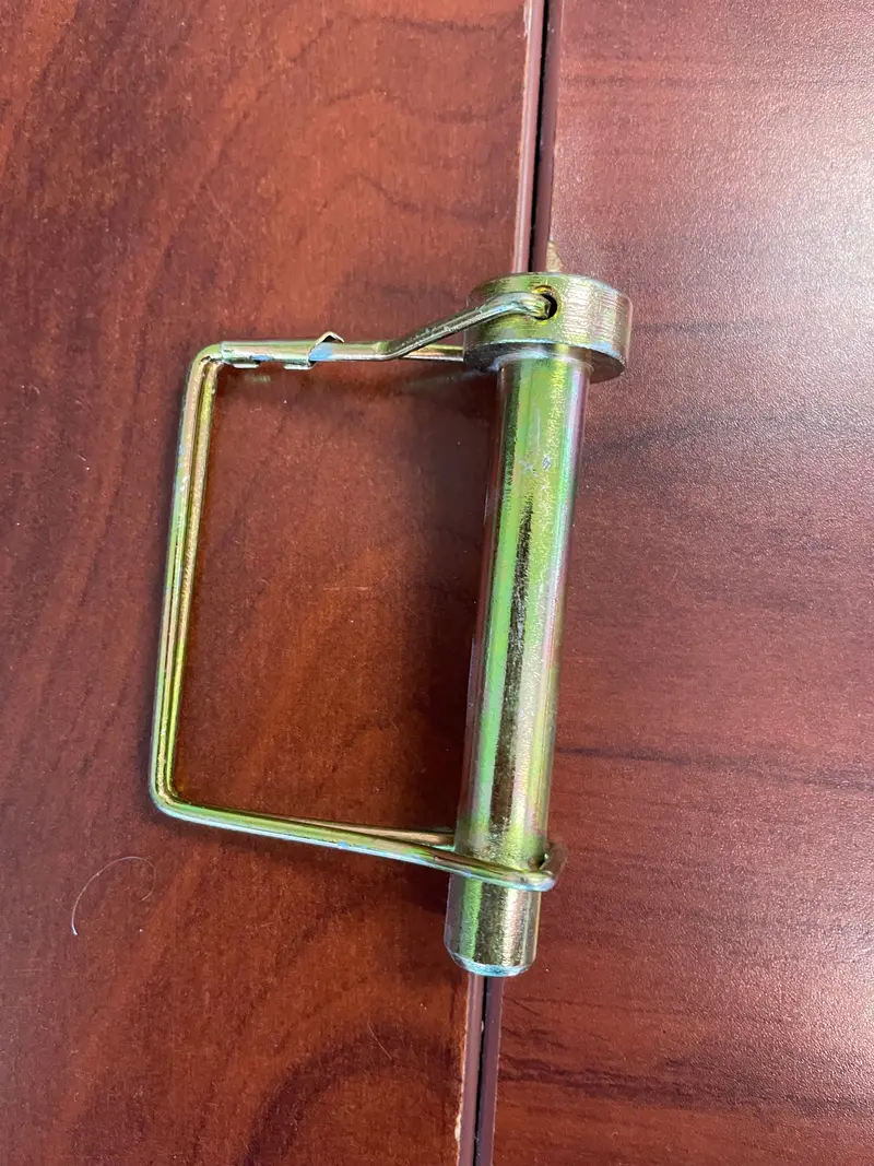 Car-Mate Dump Cart & Lawn Trailer Pin – Dual-Function Latching Mechanism 1