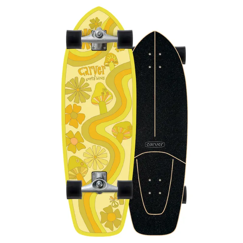 Carver Trippie Hippie Surfskate Complete – Skateboard With Surf-Inspired Maneuverability 1