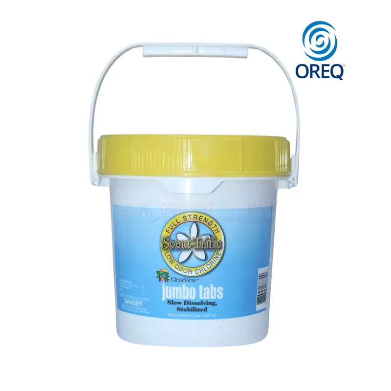 Clearview 3-Inch Jumbo Scented Chlorine Tablets – 5 Lb Slow-Release Pool Tabs 1
