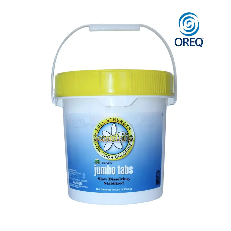Clearview Jumbo 3-Inch Chlorine Tablets For Pools – 10-Pound Scent-Trific Formula 1