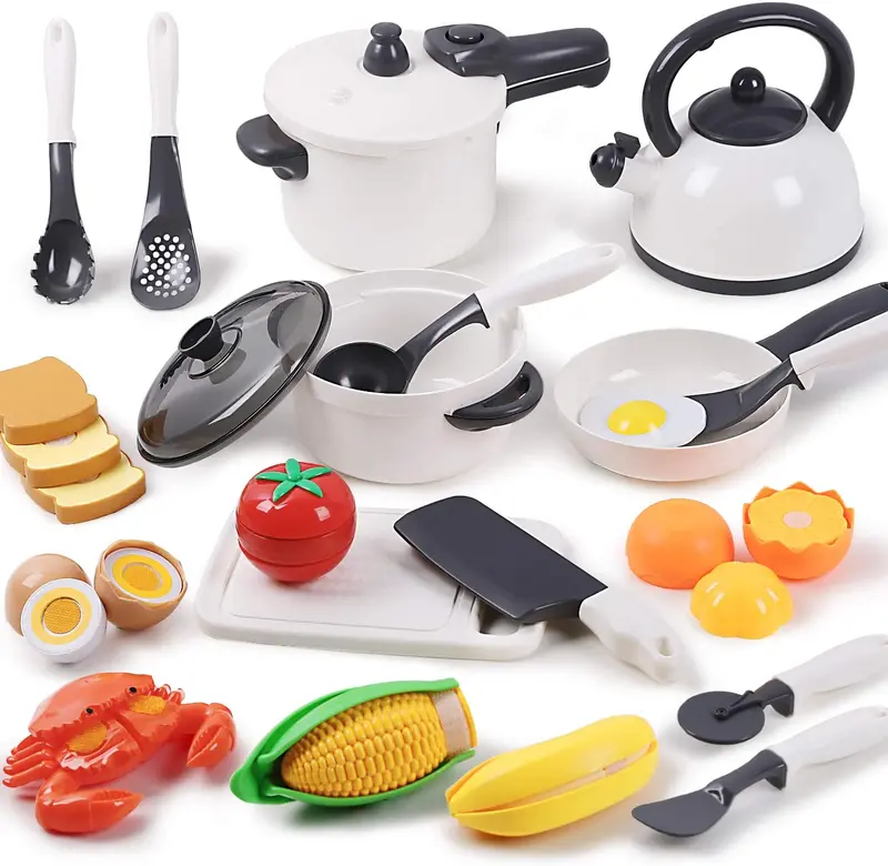 Complete Pretend Play Kitchen Set – Cooking Role-Play Toy With Utensils 1