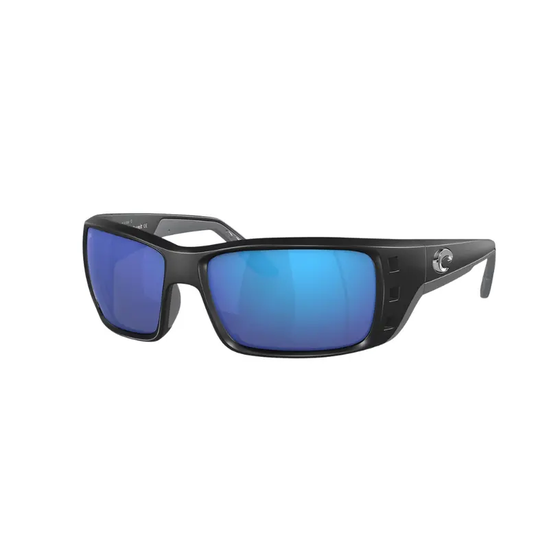 Costa Del Mar Permit Blue Mirror Sunglasses – 580G Lens, Matte Black Frame 1