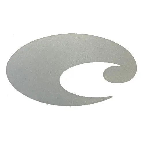 Costa Del Mar Silver Logo Decal – Adhesive Vinyl Sticker 1