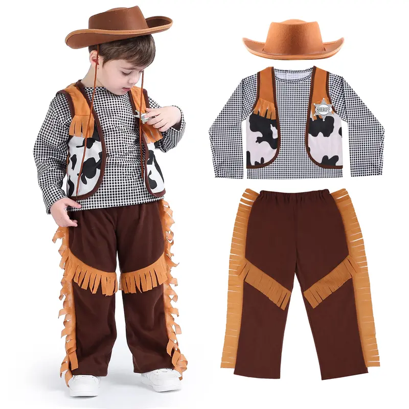 Cowboy Role-Play Outfit For Boys – Dress-Up Costume Set 1