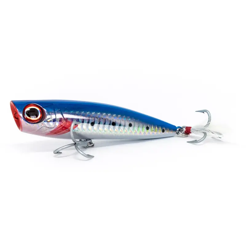 Dark Matter Fishaholic Pulsar Popper – Blue-Silver Finish 1