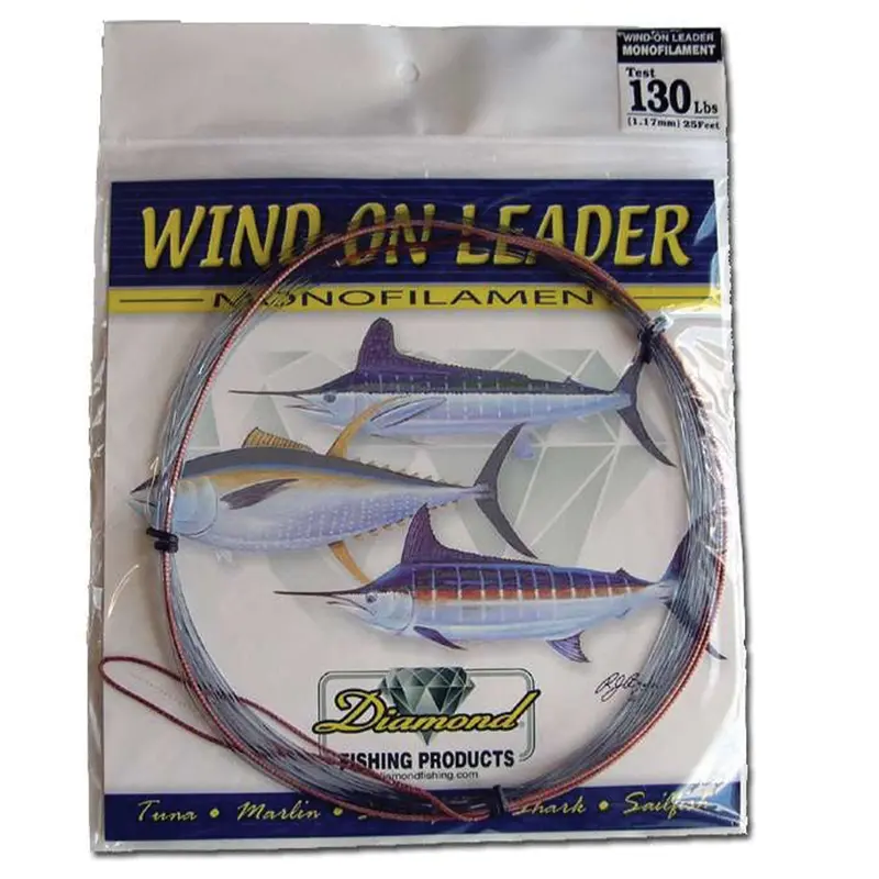 Diamond Fishing Hi-Catch Monofilament Wind-On Leaders – Easy-Attach Trolling Leaders 1