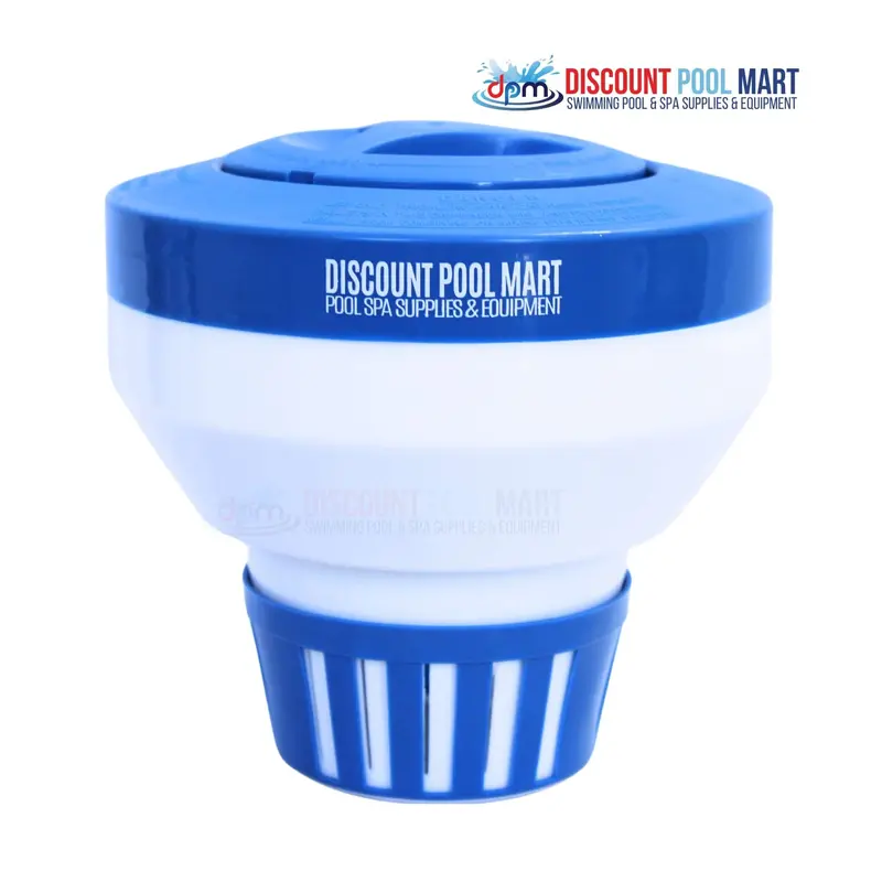 Dpm 3-Inch Adjustable Tablet Floater – Blue & White Dual-Chamber Chlorine Dispenser (Cl330Dpm) 1