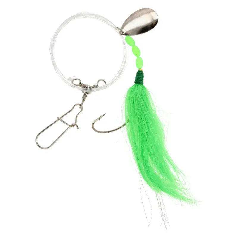 Eagle Claw Lazer Sharp Colored Hair Fluke Spinner Rig For Soft Bait Applications 1