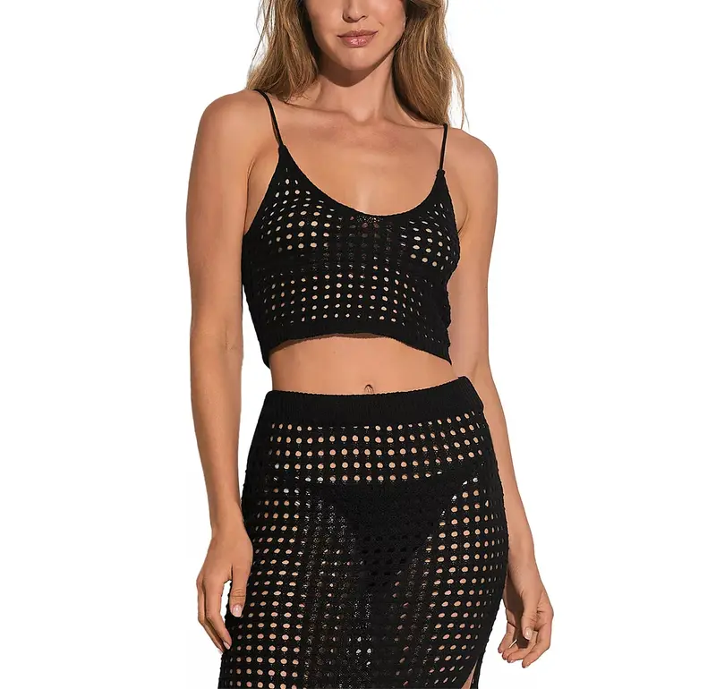 Elan Crochet-Trimmed Sleeveless Top 1