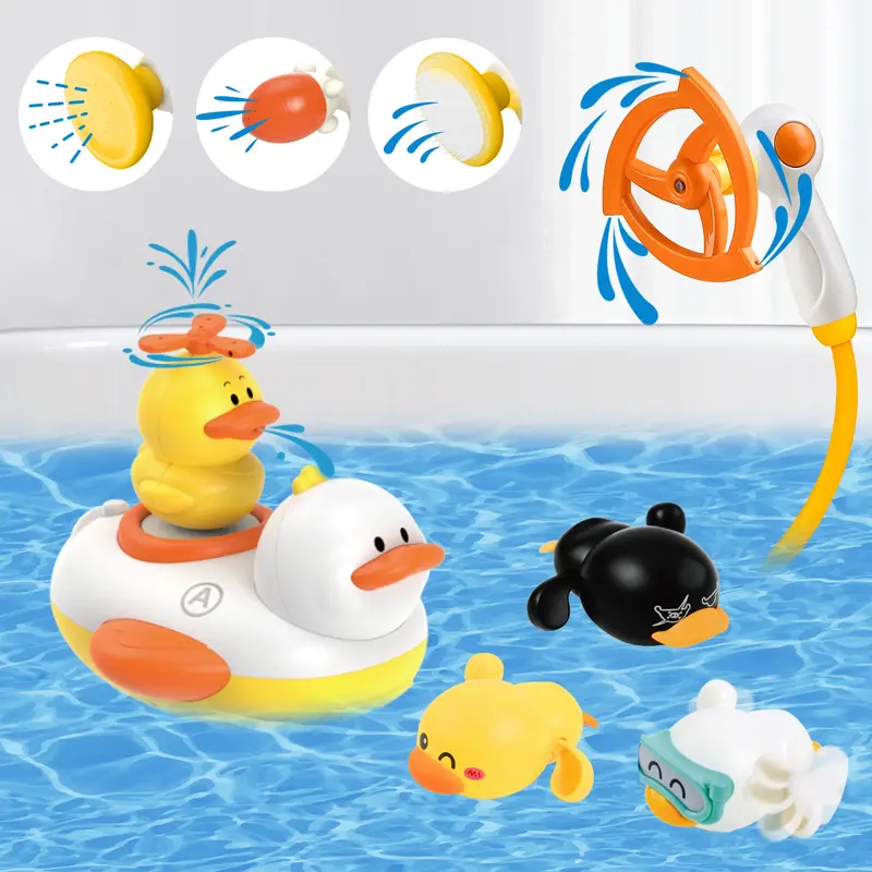 Electronic Duck Bath Toy – Submersible, Singing Bathtub Companion For Babies 1
