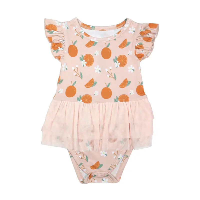 Emerson & Friends Freshly Squeezed Tulle Skirt Onesie For Infants 1