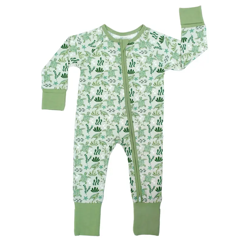 Emerson Save The Sea Turtles Bamboo Convertible Pajama Set 1