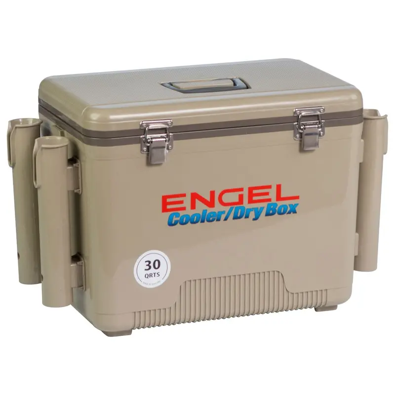 Engel Drybox Cooler With Integrated Rod Holders 2