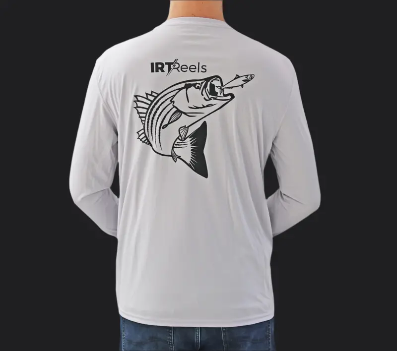 Feeding Striper Performance Long Sleeve Tee 1