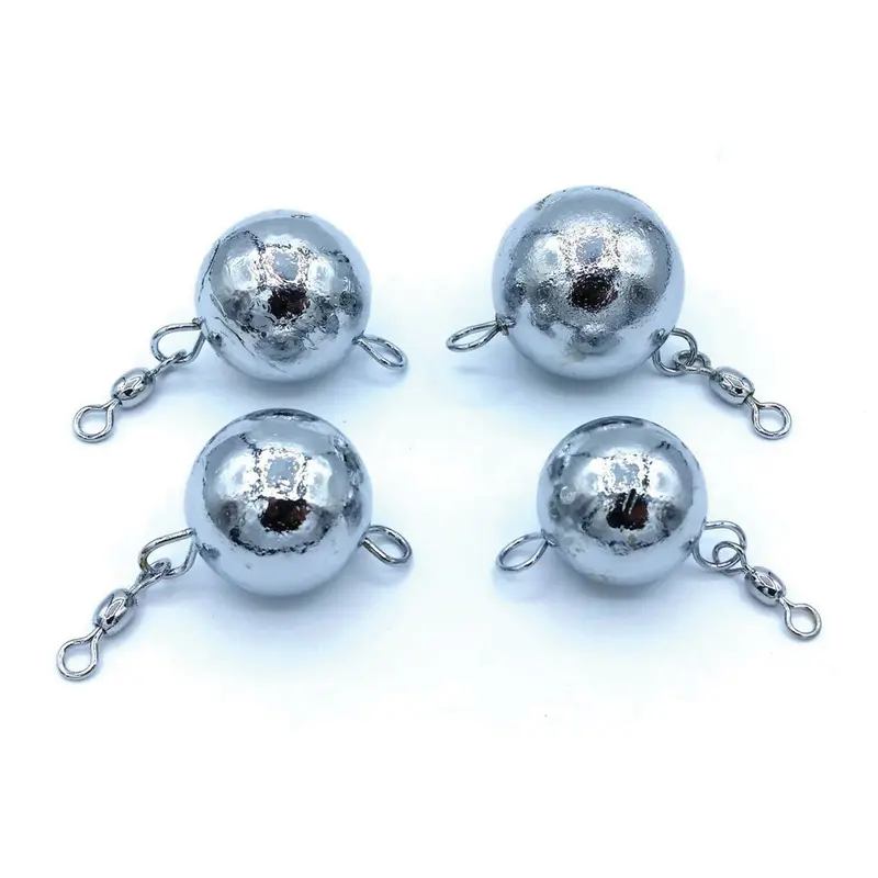 Fin Strike Unrigged Chrome Fluke Ball Rigging Components 1
