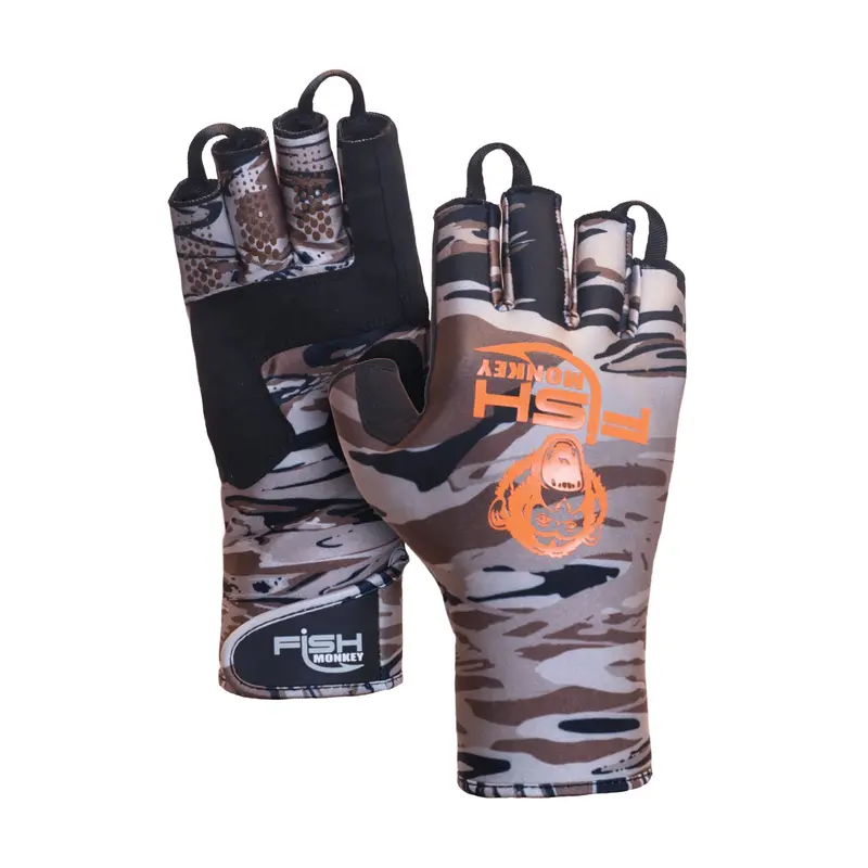 Fish Monkey Backcountry Ii Insulated Half-Finger Guide Gloves (Fm29) 1