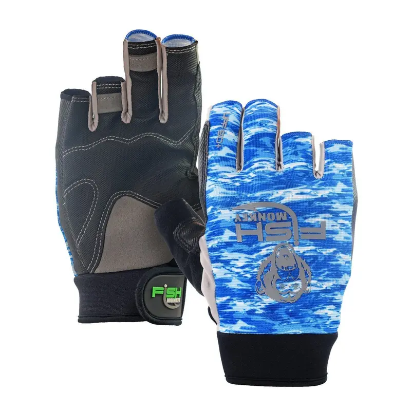 Fish Monkey The Crusher Half-Finger Jigging Gloves (Fm15) 1