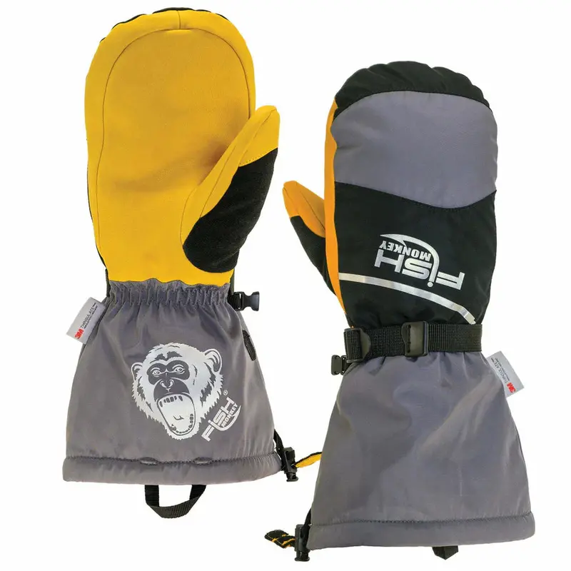 Fish Monkey The Yeti Ice Fishing Mittens – Premium Warmth (Fm36) 1