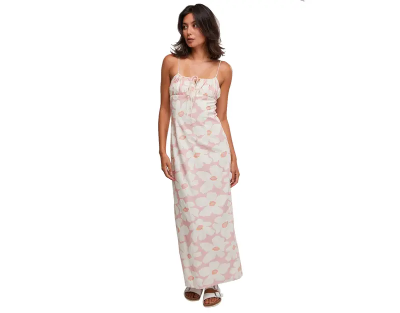 Floral Gathered Maxi Dress By Rhythm Mimi 1