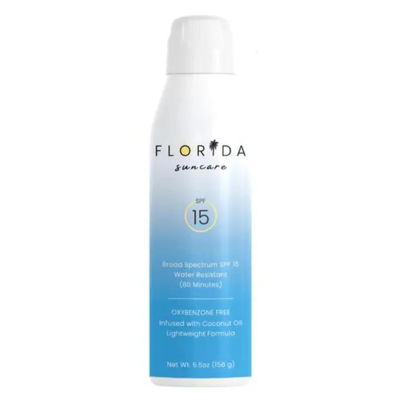 Florida Glow Spf 15 Sunscreen Spray – 5.5 Oz Travel-Friendly Bottle 1