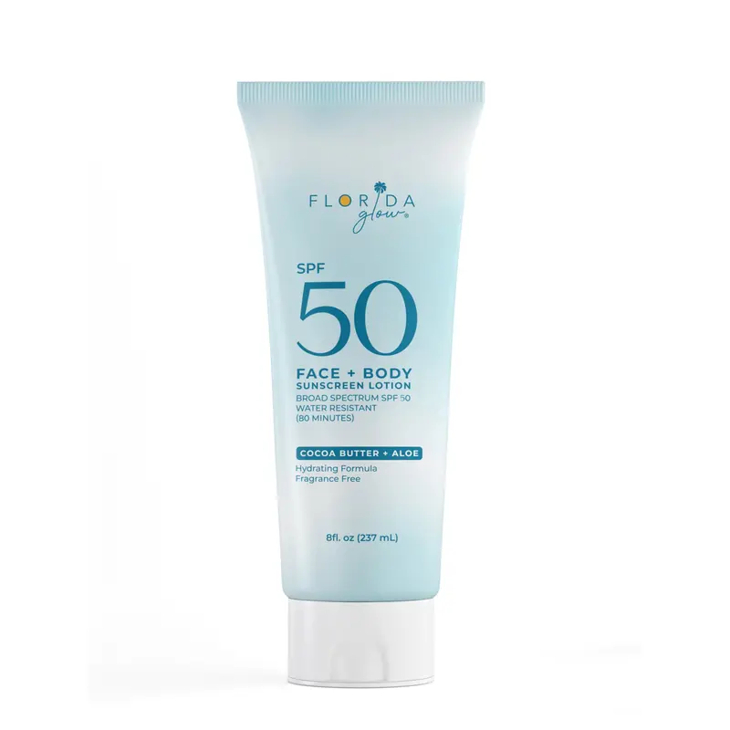 Florida Glow Spf 50 Face & Body Sunscreen – 8 Oz 1