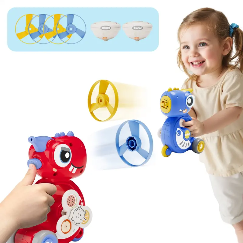 Flying Dino Disc Launcher – Kids’ Pool & Lawn Toy 1
